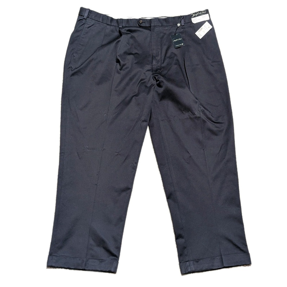 Joseph Feiss‎ Men W48 x L30 Dress Pants Gray Pleated Wool Blend Unhemmed NEW NWT